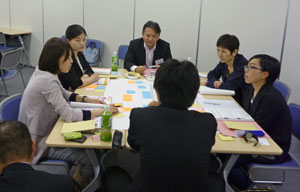 1班グループ討議の様子